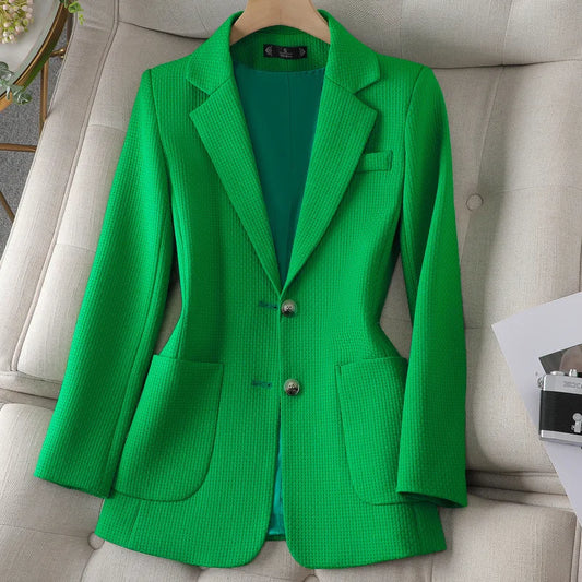 Luxury Solid Blazer Coat